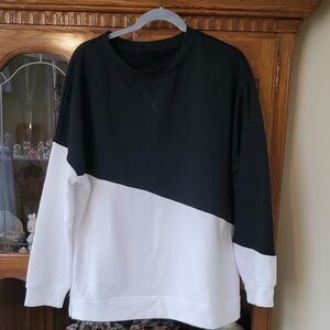 Black and White  Sweatershirt